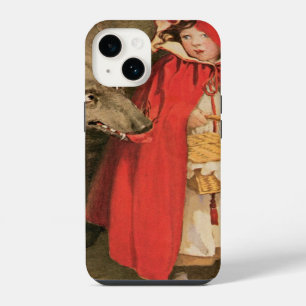 Coque Pour iPhone 14 Petit Chaperon Rouge et Grand Méchant Loup vintage