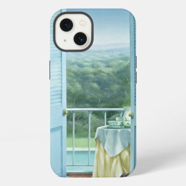 Coque iPhone Petit déjeuner St. Maxime 1984 (Verso)