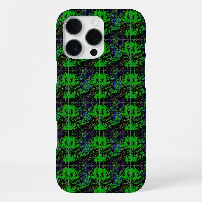 Coque iPhone Petit diable vert (Verso)