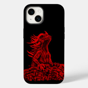 Coque Pour iPhone 14 Petit dragon rouge