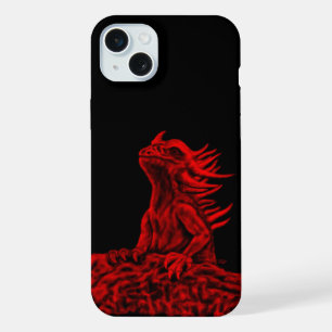 Coque iPhone 15 Plus Petit dragon rouge