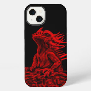 Etui iPhone 13 Petit dragon rouge