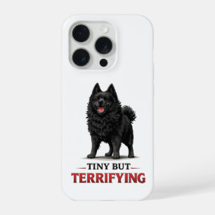 Coque iPhone 15 Pro Petit mais terrifiant Schipperke