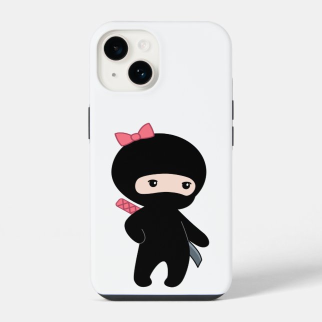 Coque iPhone Petite fille ninja (Verso)