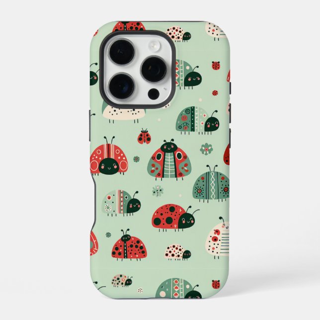 Coque iPhone Petits insectes de fête (Verso)