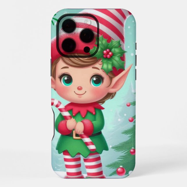 Coque iPhone Petits lutins de Noël  (Verso)