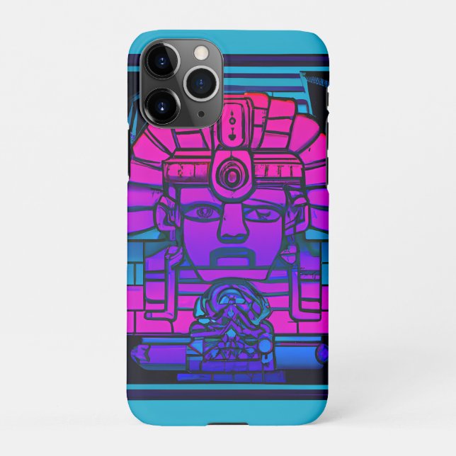Coque iPhone Pharaon Synthwave (Dos)