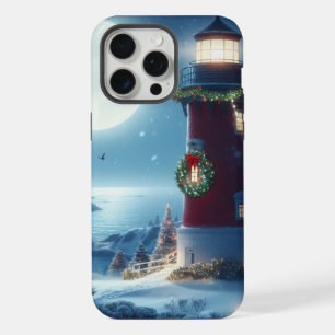 Coque iPhone 15 Pro Max Phare de Noël nautique