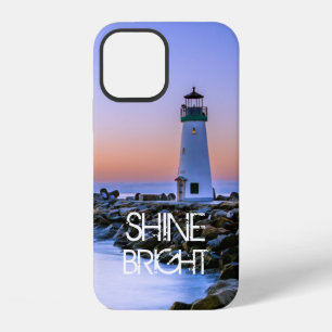 Coque iPhone 12 Phare Pastel Sunset Rocky Beach Photo