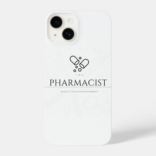 Coque iPhone Pharmacist phone case - Wear Your Superpower (Verso)