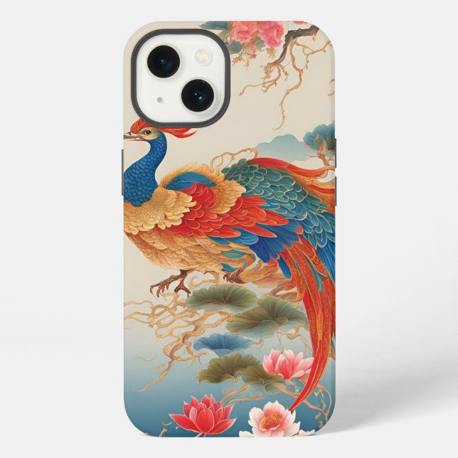 Coque iPhone Phénix et Lotus (Verso)