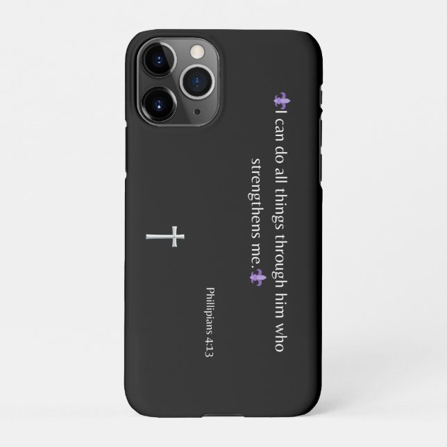 Coque iPhone Philippiens 4:13 Bible Verse iPhone / coque ipad (Dos)