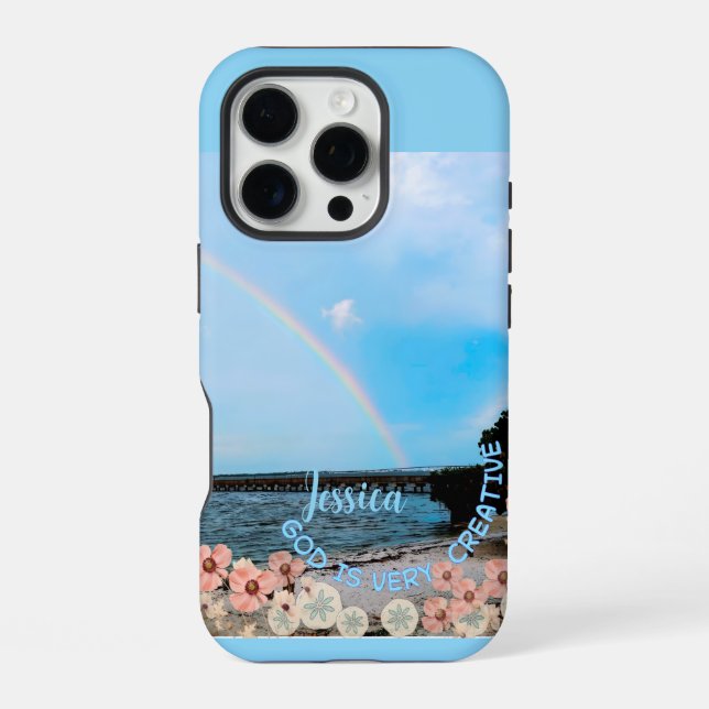 Coque iPhone Phone Case I phone " God is very Creative (Verso)