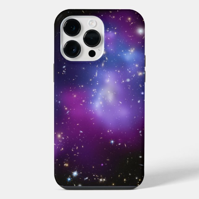 Coque iPhone Photo céleste d'amas de galaxies pourpre (Verso)