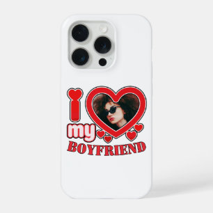 Coque iPhone 15 Pro Photo Coeur Personnalisée J'aime Mon copain
