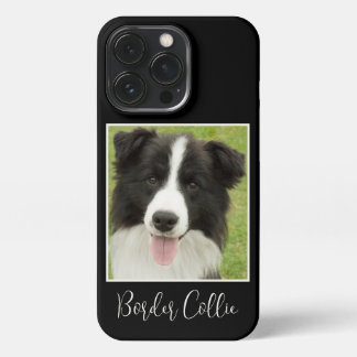 Etui iPhone 13 Pro Photo Collie frontière mignonne