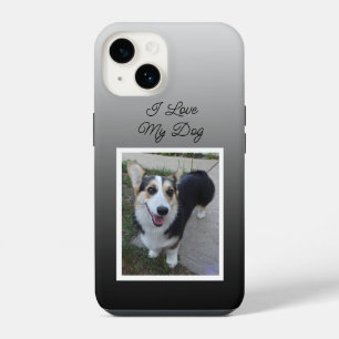 Coque Pour iPhone 14 Photo de chien personnalisée J'adore mon chien  