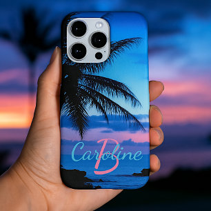 Coque iPhone 16 Pro Max Photo de coucher de soleil personnalisé sur une îl