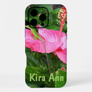 Coque iPhone 16 Pro Max Photo de fleur d'hibiscus rose tropical personnali