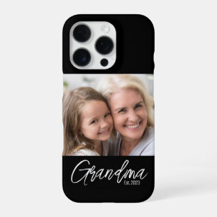Coque iPhone 16 Pro Photo de l'année de création de grand-mère personn
