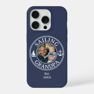 Coque iPhone 15 Pro Photo de l'année de création de Grand-père voile