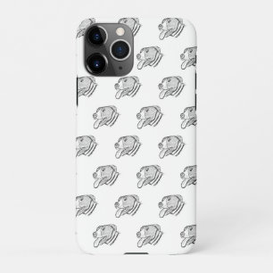 Coque iPhone 11Pro photo de pitbull dessiné à la main amateur de chie