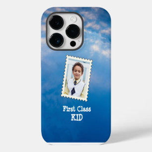 Coque Pour iPhone 14 Plus Photo de timbre de première classe pour enfant mei
