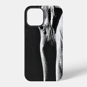 COQUE iPhone 12 PHOTO EN NIVEAUX DE GRIS D'ÉLÉPHANT