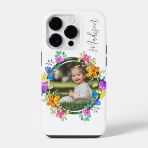 Coque Pour iPhone 14 Plus Photo Floral Simple Moderne Personnalisé Coloré
