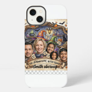 Etui iPhone 13 Photo Halloween Personnalisé Sorcière Squelettique