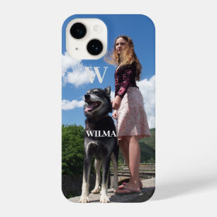 Coque Pour iPhone 14 Photo personnalisée Monogramme Apple iPhone X 11 1