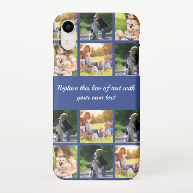 Coque iPhone photocollage et texte (Dos)