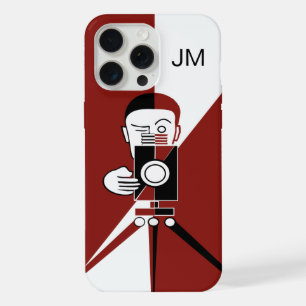 Coque iPhone 15 Pro Max Photographe et appareil photo de style Deco