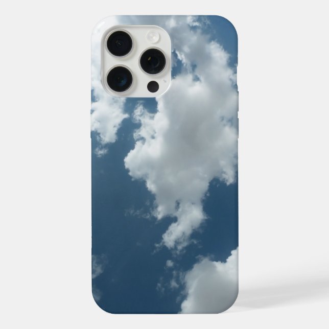 Coque iPhone Photographie abstraite de ciel nuageux (Verso)