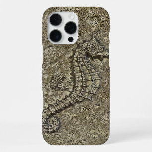 Coque iPhone 16 Pro Max Photographie d'Hippocampe à Texture Sableuse