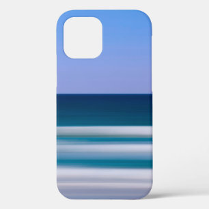 Coque iPhone 12 photographie numérique intentionnelle flou bleu sa