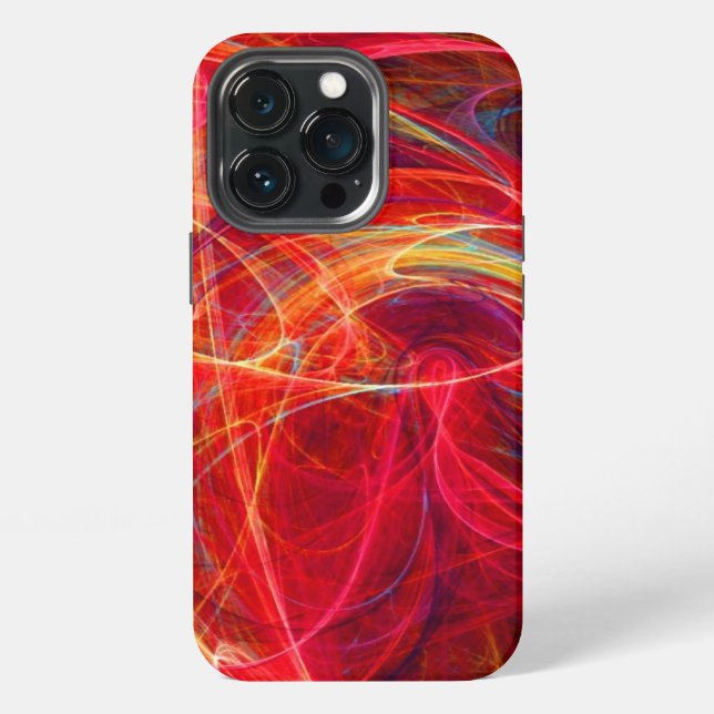 Coque iPhone PHOTON FOU rose rouge (Dos)
