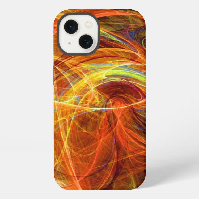 Coque iPhone PHOTON FROID rose orange (Verso)