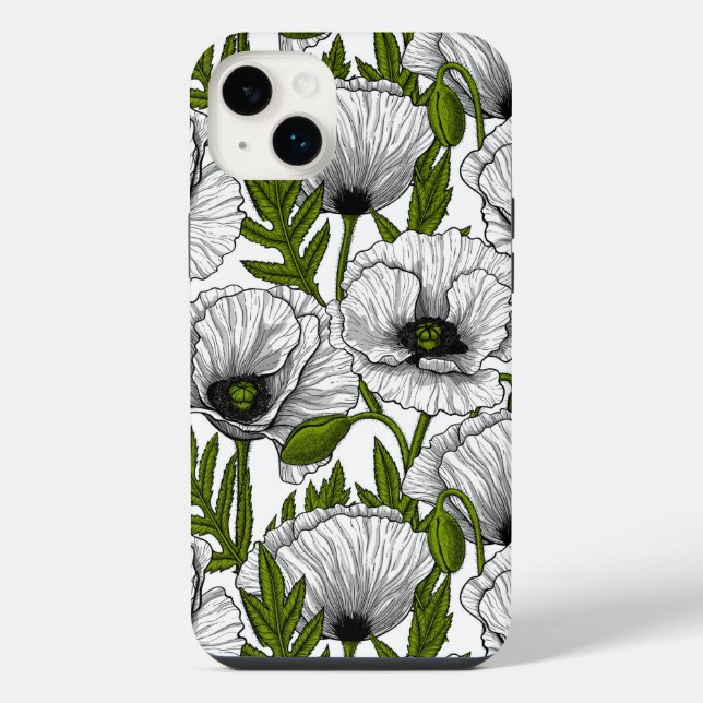 Coque iPhone Photos blanches sur blanc (Verso)