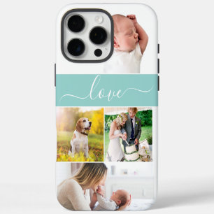 Coque iPhone 16 Pro Max Photos personnalisées Souvenirs d'amour Script rob