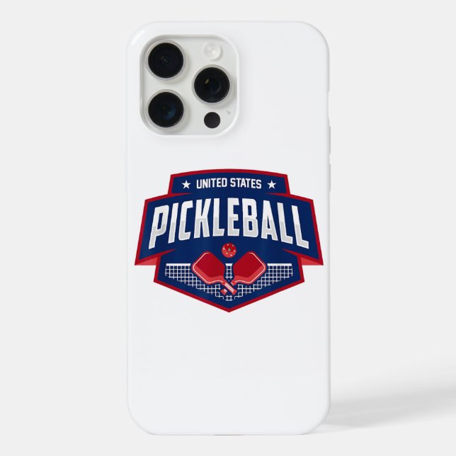 Coque iPhone Pickleball Support Team Pickleball Player USA (Verso)
