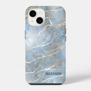 Coque Pour iPhone 14 Pierre de marbre Pearlescent