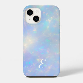 Coque Pour iPhone 14 Pierre précieuse de faux opale assez personnalisab