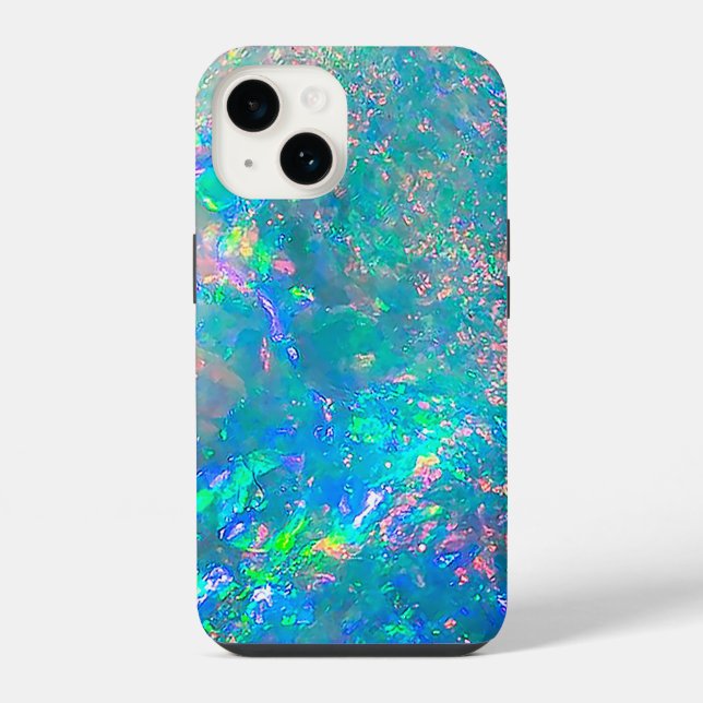 Coque iPhone Pierre précieuse d'opale cool texture SN1 Case-Mat (Verso)