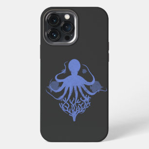 Etui iPhone 13 Pro Max Pieuvre (fond sombre)