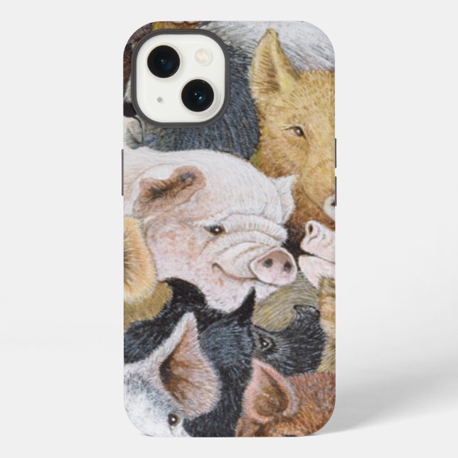 Coque iPhone Pigs Galore (Verso)