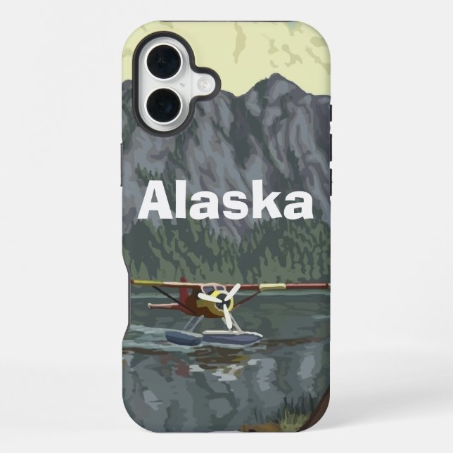 Coque iPhone Pilote d'avion en Alaska (Verso)