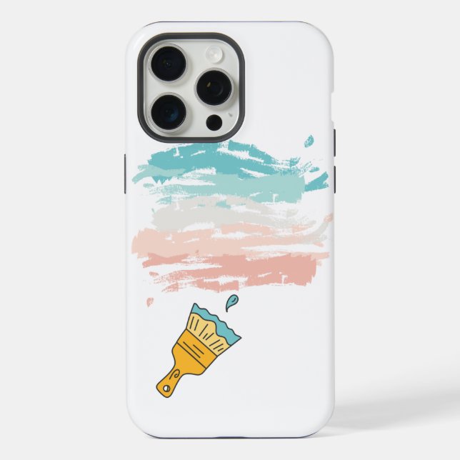 Coque iPhone pinceau (Verso)