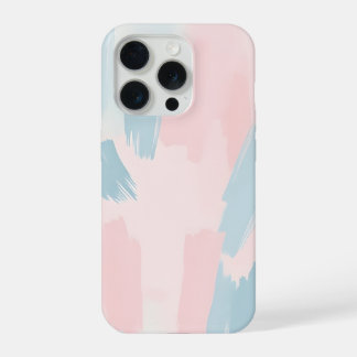 Coque iPhone 15 Pro Pinceau pastel abstrait