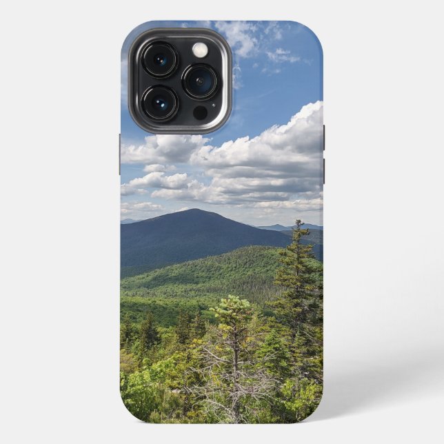 Coque iPhone Pine Trees + Montagne Téléphone Case (Verso)